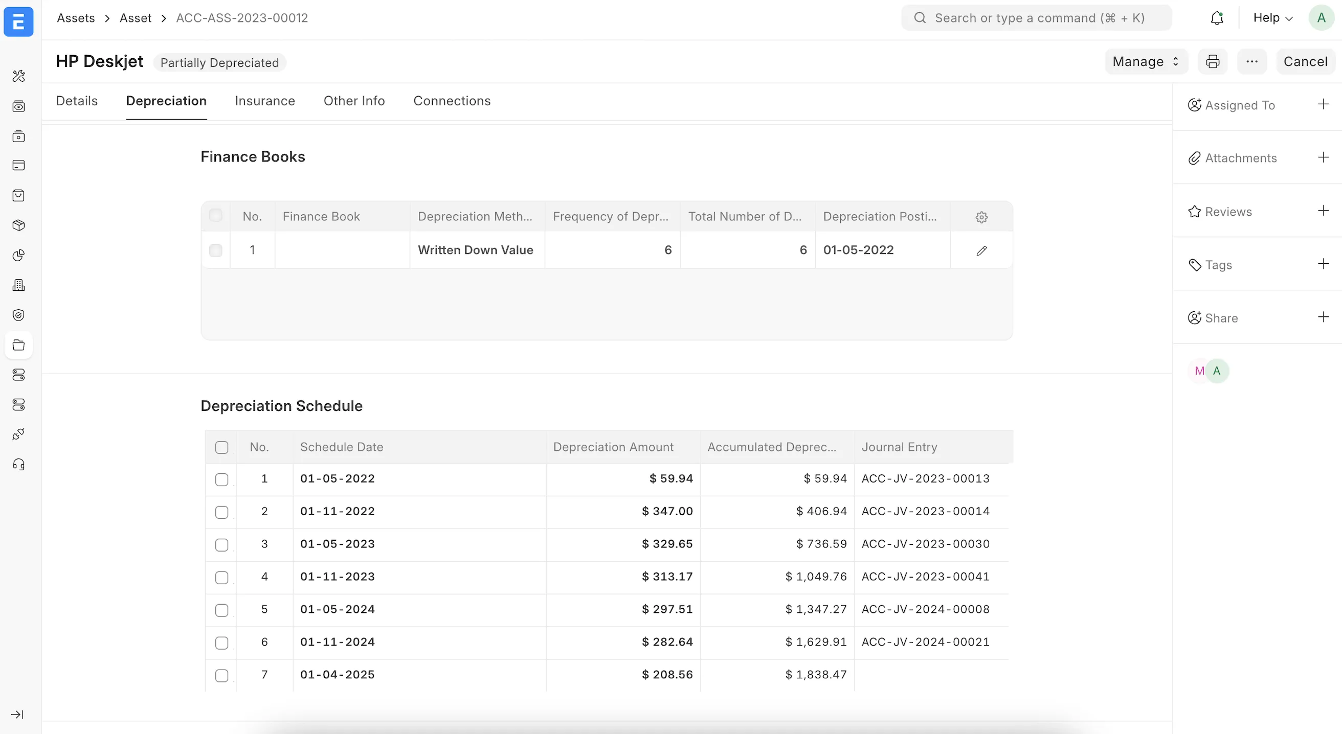 <br>Effortless Depreciation Management